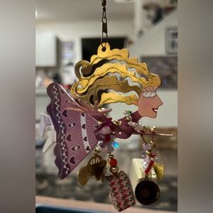 VTG Karen Rossi Fanciful Flights #1 Mom Flight Christmas Mobile Ornament 2000